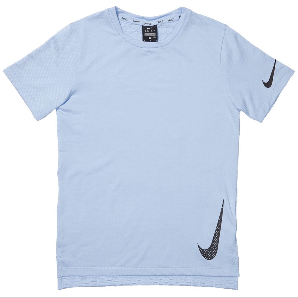 Nike Sky Blue Tee with Black Logo
